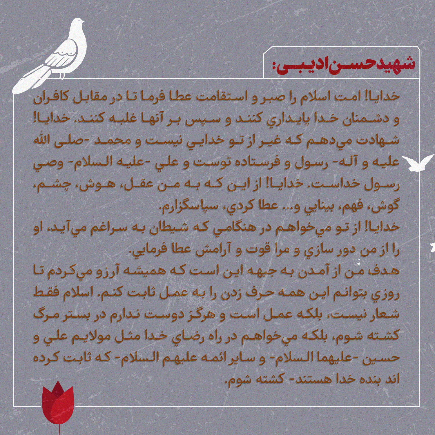 روحانی شهید حسن ادیبی